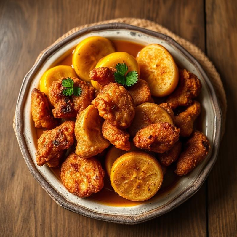 Chicharrón con Plátanos